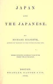 Japan and the Japanese by Richard Hildreth