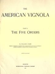 Cover of: The American Vignola.