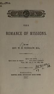 Cover of: romance of missions.