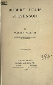 Cover of: Robert Louis Stevenson. by Sir Walter Alexander Raleigh
