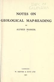 Cover of: Notes on geological map-reading