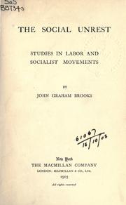 Cover of: The social unrest by Brooks, John Graham