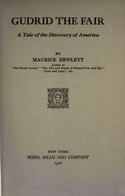 Cover of: Gudrid the Fair by Maurice Henry Hewlett