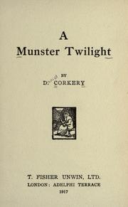 Cover of: A Munster twilight