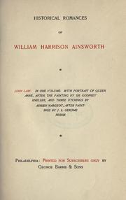 Cover of: John Law. by William Harrison Ainsworth
