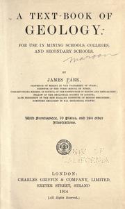 Cover of: A text-book of geology. by James Park