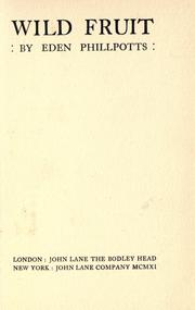 Cover of: Wild fruit
