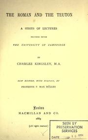 Cover of: The Roman and the Teuton by Charles Kingsley