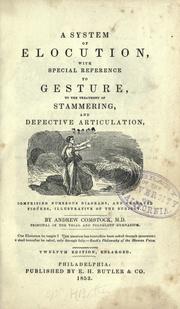 Cover of: A system of elocution by Comstock, Andrew, Comstock, Andrew