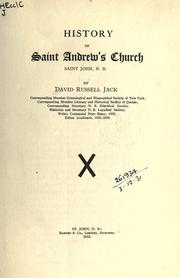 Cover of: History of Saint Andrew's Church by David Russell Jack