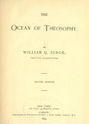 Cover of: The ocean of theosophy by William Quan Judge