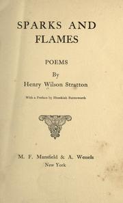 Cover of: Sparks and flames: poems