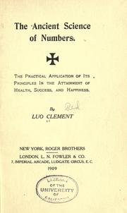 Cover of: The ancient science of number by Luo Clement