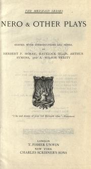 Cover of: Nero & other plays