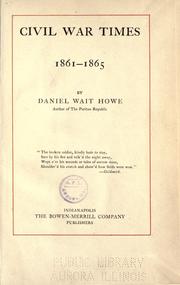 Cover of: Civil War times, 1861-1865.