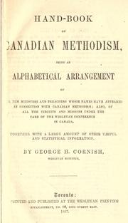 Hand-book of Canadian Methodism by George H. Cornish