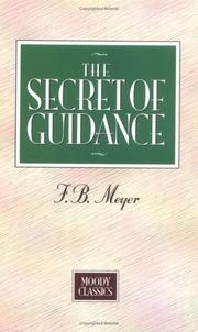 Cover of: The secret of guidance