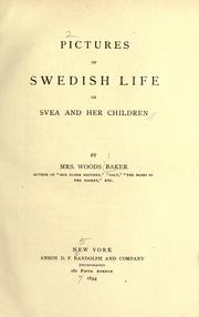 Cover of: Pictures of Swedish life: or, Svea and her children
