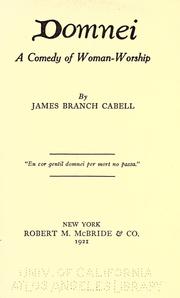 Cover of: Domnei by James Branch Cabell