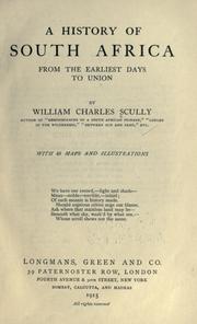 Cover of: A history of South Africa by W. C. Scully