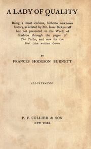 Cover of: A lady of quality by Frances Hodgson Burnett