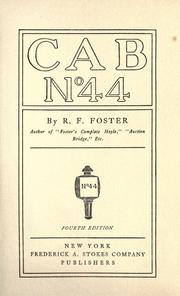 Cover of: Cab no. 44 by Foster, R. F.