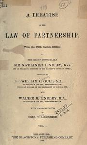 Cover of: A treatise on the law of partnership.  From the 5th English ed.