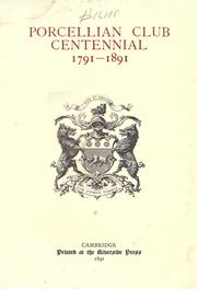 Porcellian club centennial, 1791-1891. (1891 edition) | Open Library