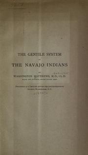 Cover of: The gentile system of the Navajo Indians