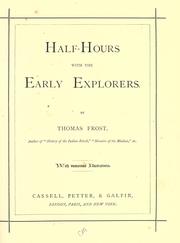 Cover of: Half-hours with the early explorers. by Frost, Thomas