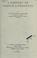 Cover of: A history of French literature