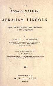 Cover of: The assassination of Abraham Lincoln by Osborn H. Oldroyd