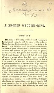 Cover of: [A broken wedding-ring by Charlotte M. Brame, Charlotte M. Brame