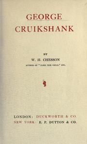 Cover of: George Cruikshank by W. H. Chesson