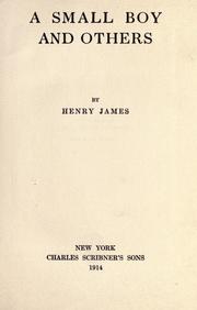 Cover of: A small boy and others by Henry James