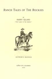 Cover of: Ranch tales of the Rockies by Harry Ellard