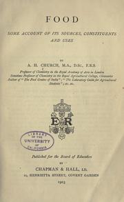 Cover of: Food by Church, A. H.