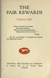 Cover of: The fair rewards. by Thomas Beer, Thomas Beer