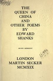 Cover of: The queen of China and other poems.