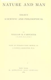 Nature and man by William Benjamin Carpenter