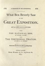 What Ben Beverly saw at the great exposition by John T. Dale