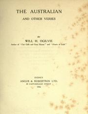 Cover of: The Australian and other verses. by Will H. Ogilvie