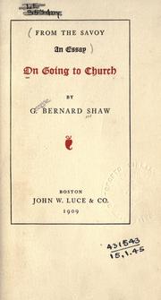 On Going to Church by George Bernard Shaw