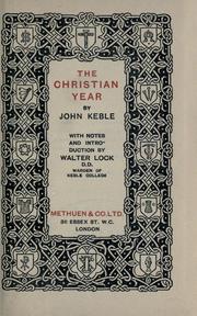 Cover of: The Christian year. by John Keble