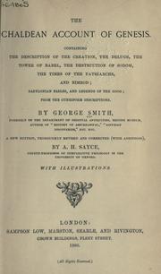 Cover of: The Chaldean account of Genesis by George Smith