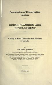 Cover of: Rural planning and development by Thomas Adams