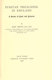 Cover of: Puritan preaching in England by John Brown, John Brown