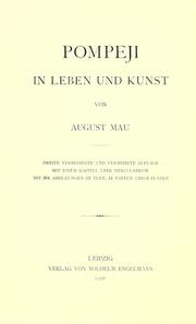Cover of: Pompeji in Leben und Kunst by August Mau