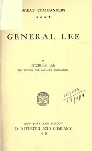 Cover of: General Lee. by Fitzhugh Lee, Fitzhugh Lee