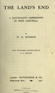 Cover of: The Land's End by W. H. Hudson